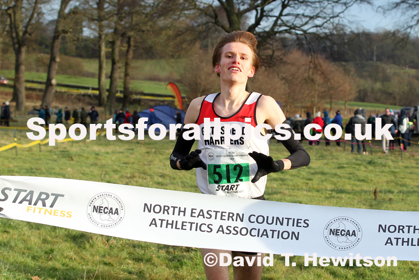 Mens under-20s cross country, 2019 North Eastern Cross Country Champs., Alnwick, Northumberland.  Photo: David T. Hewitson/Sports for All Pics